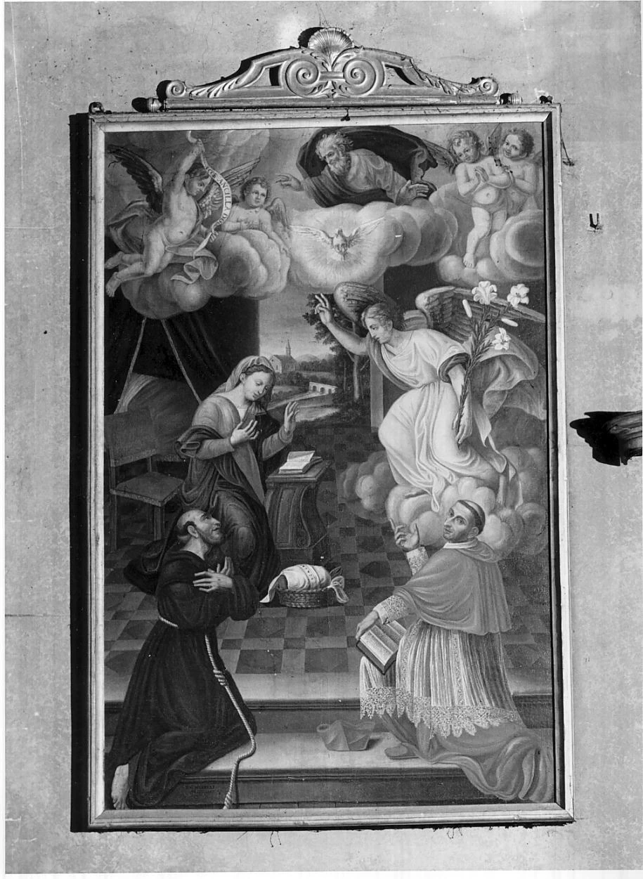 La Vergine Annunciata, Dio Padre ei SS. Francesco e Carlo Borromeo - Ostiano